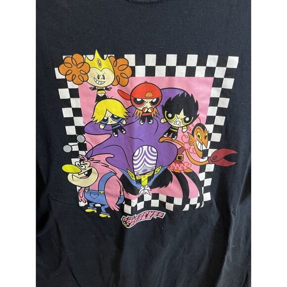 Powerpuff Girls Men's 2X T-Shirt Black with Powerpuff Girls Short Sleeve Unisex - Picture 2 of 5